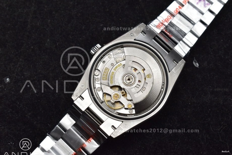 Best QF Diamond 904L Bracelet Comfortable (Gain Blue DayDate Edition Weight) Steel SS Dial vr3255 on 677 36 President V5 0806